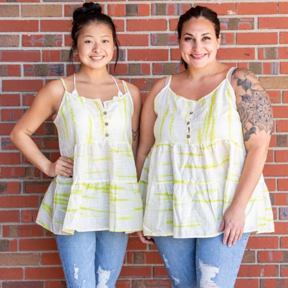 NWT 1 Clique Lime Tank Blouse , size 3x